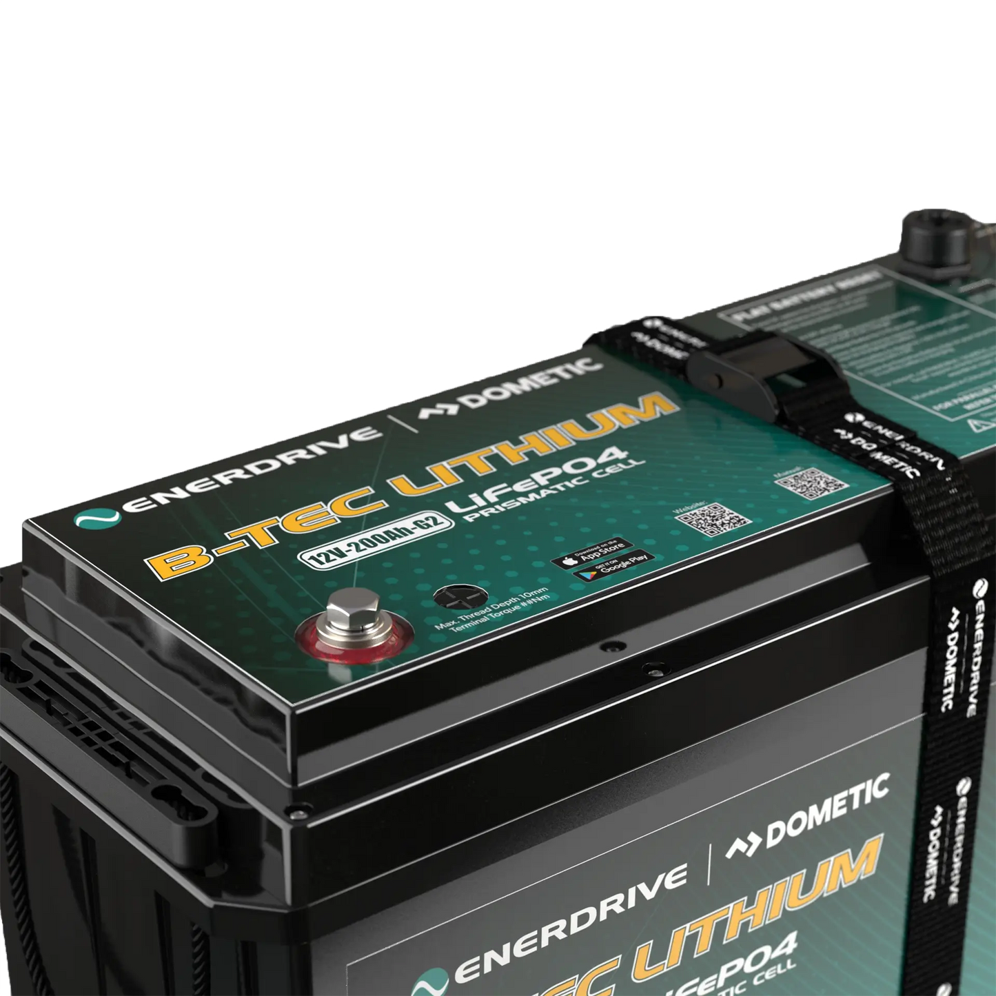 Enerdrive Dometic B-TEC 12V 200Ah G2 Lithium Battery